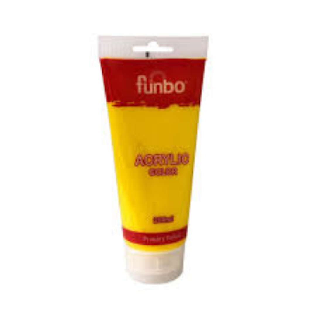Funbo Acrylic TUBE 200ml 560 PRIMARY YELLOW FO-AC-200-560